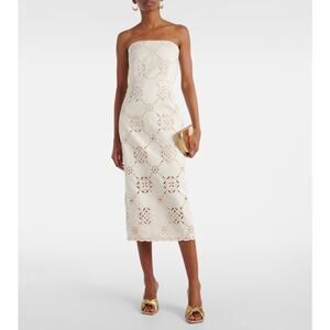 Veronica Beard Netia Embroidered Midi Dress in Ecru 10